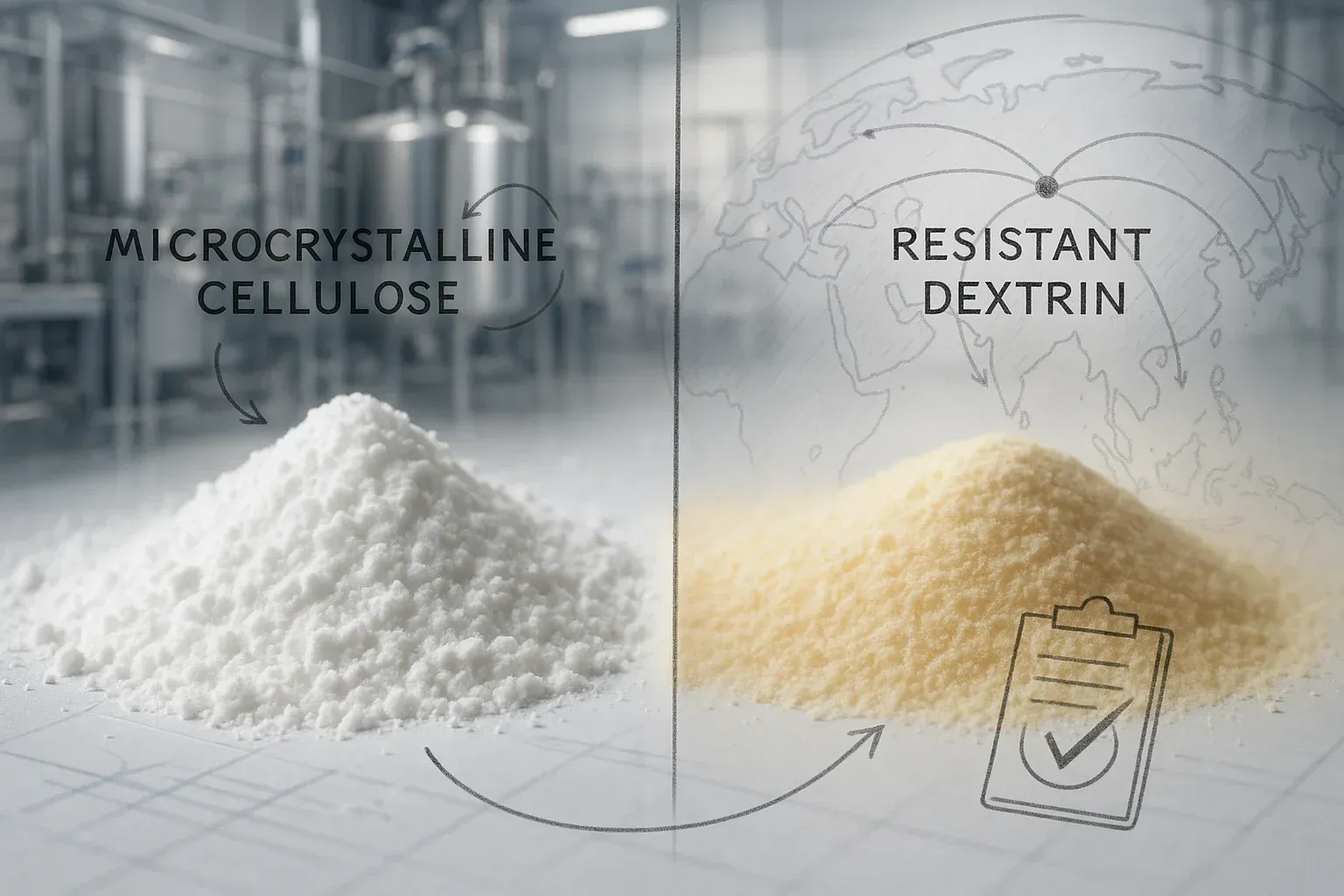 Sept preuves que les acheteurs recherchent auprès des fabricants chinois de MCC et de dextrine