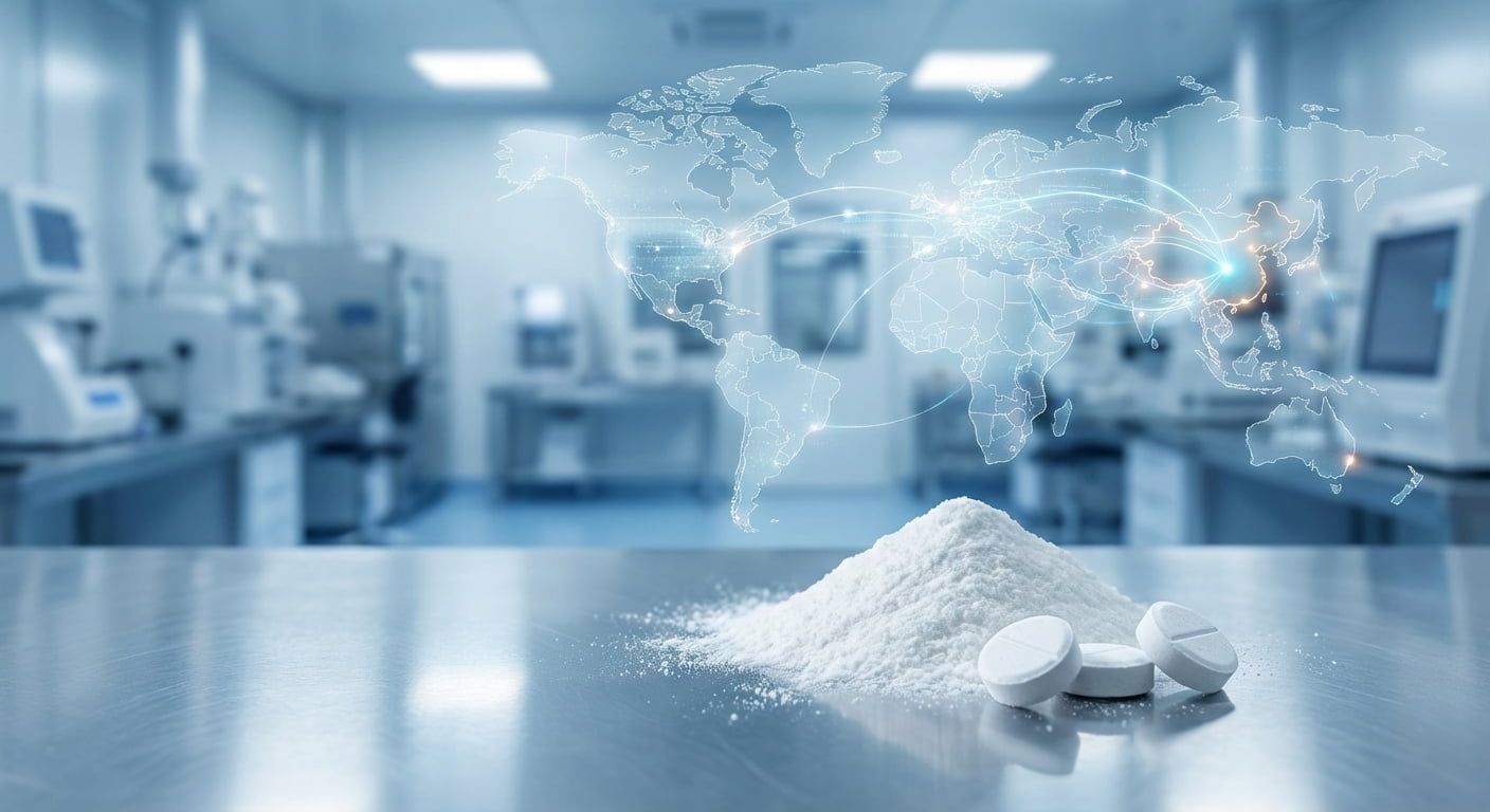 A conceptual image for a buyer's guide on sourcing resistant dextrin and MCC from China