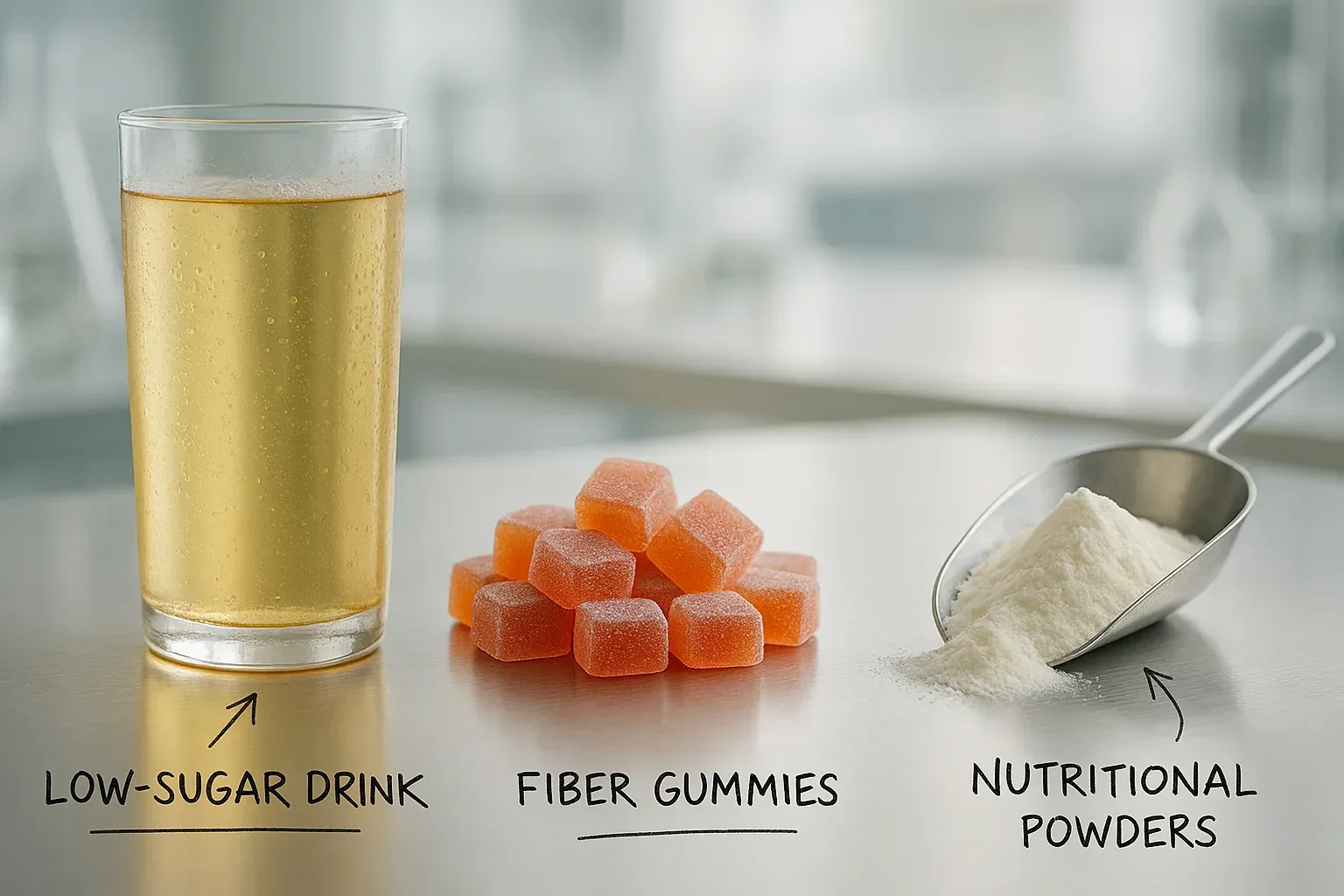 Applications of Chinese resistant dextrin in low-sugar drinks, fiber gummies, and nutritional powders