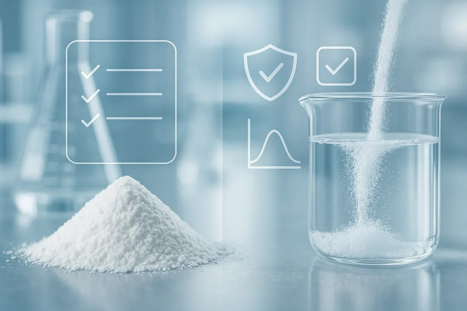 Quality control and compliance verification for microcrystalline cellulose and resistant dextrin
