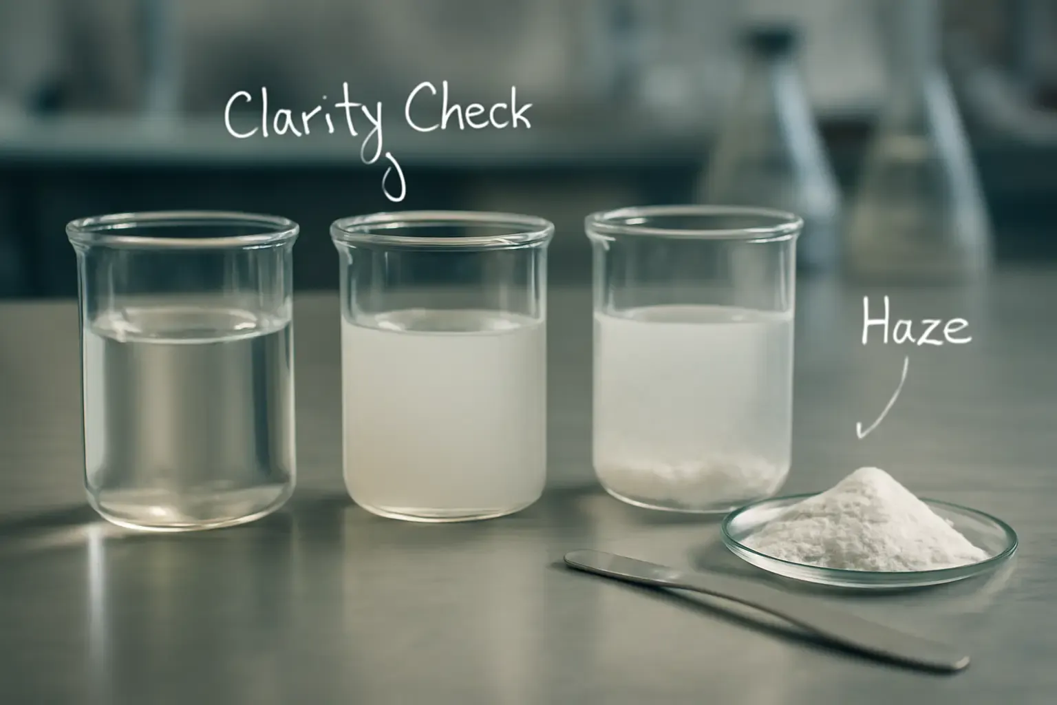 Laboratory stress tests on resistant dextrin for clarity and texture