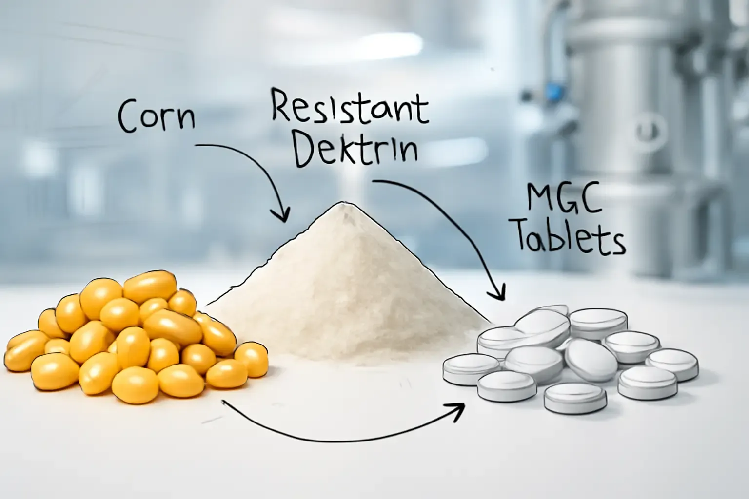 2026 sourcing landscape for functional fibers like resistant dextrin and MCC from China