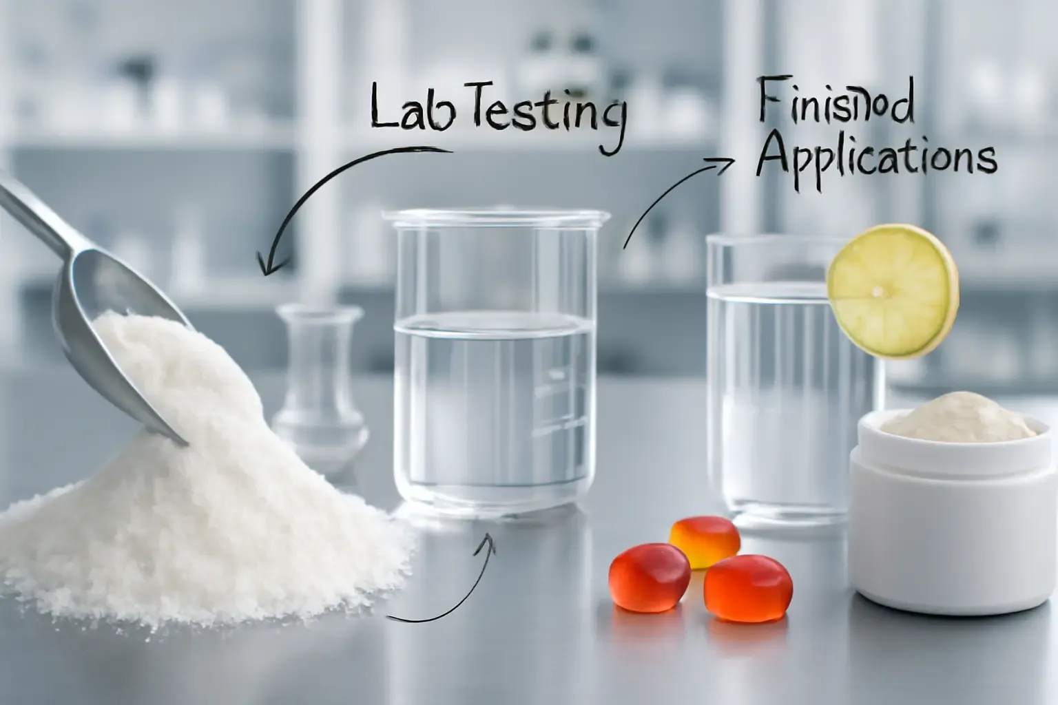 Resistant dextrin application pilot testing in a food science laboratory